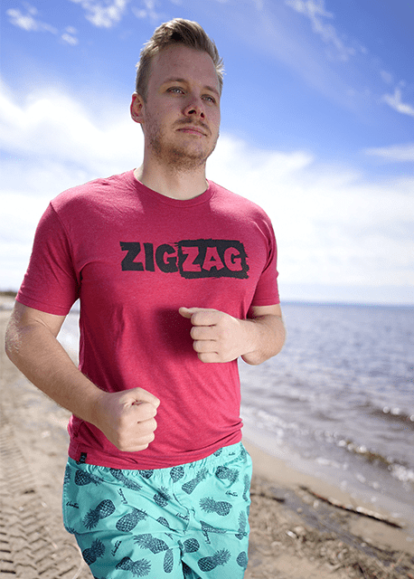 T-Shirt ZigZag Cardinal - X-Small