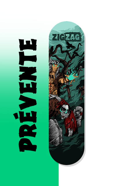 Planche Skateboard ZigZag ''Shaman'' - 8.0